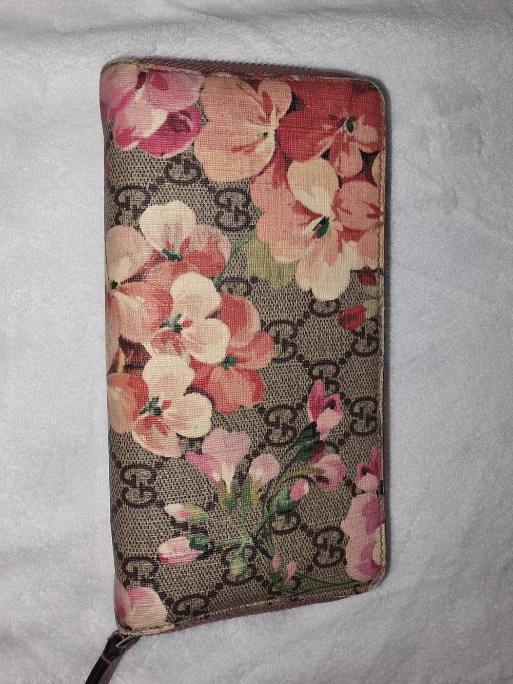 Gucci GG Blooms Zip Wallet - Pink Beige - Picture 6 of 11